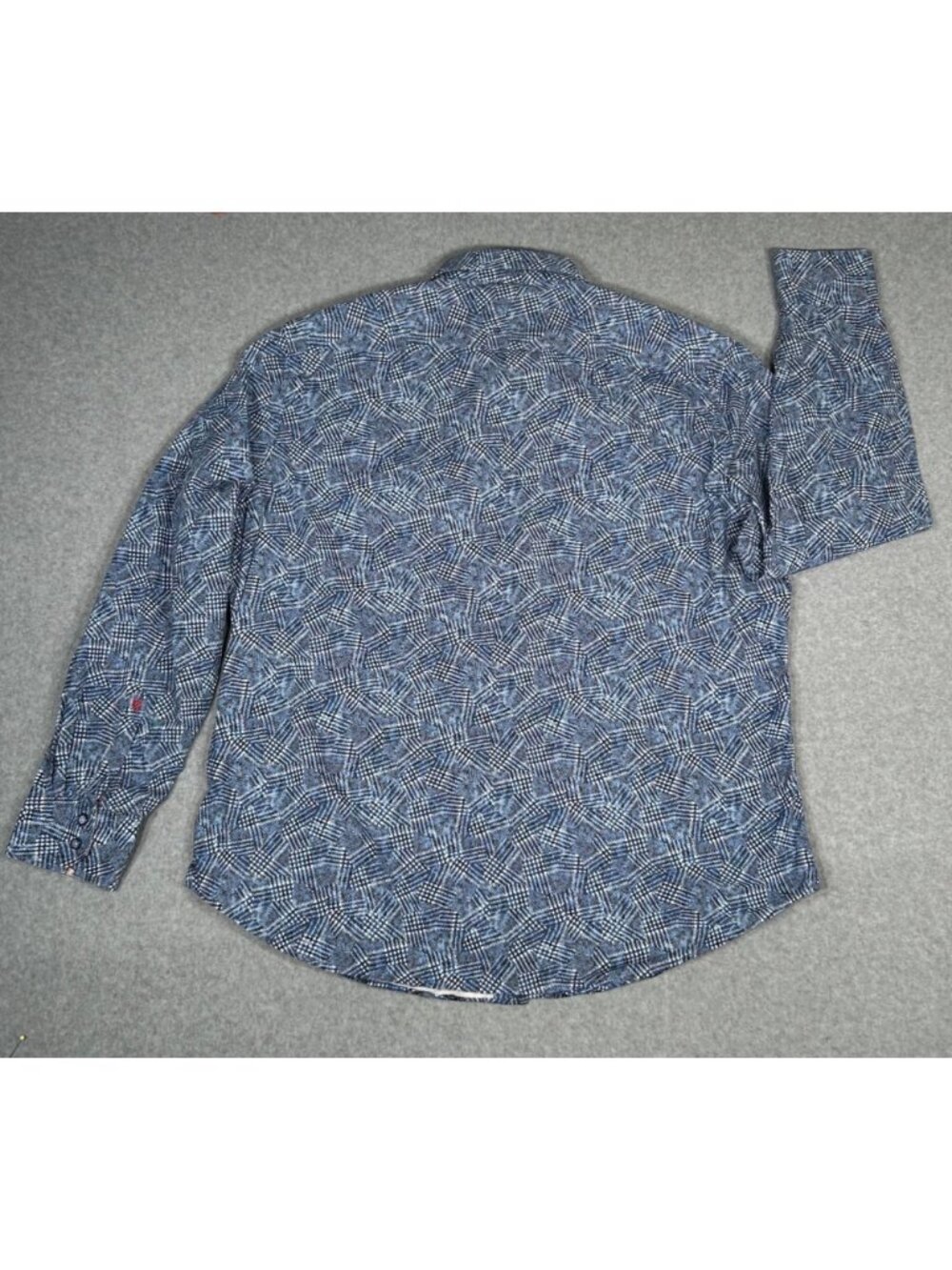 Robert Graham Byzantine Shirt Men's 2XL Blue Abstract Long Sleeve Flip Cuff - Picture 2 of 12